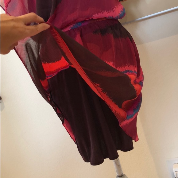 Express Chiffon Dress with Flutter Sleeves - Picture 4 of 7